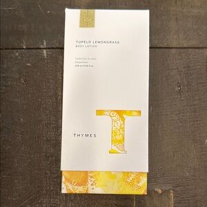 NEW Thymes Tupelo Lemongrass Body Lotion